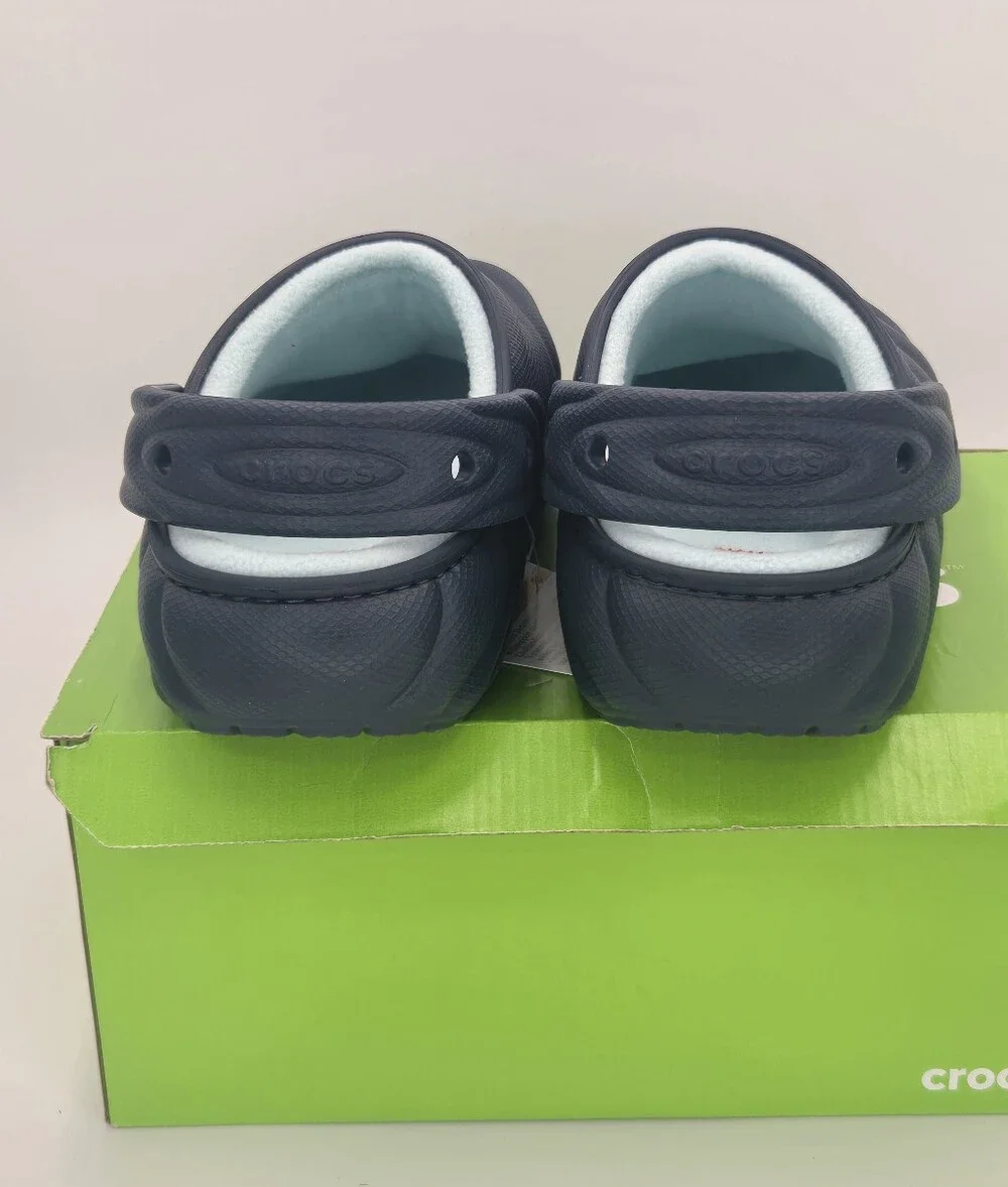 Crocs Classic Lined Overpuff Clog Unisex Nightfall Navy Size Men's 8 Women's 10